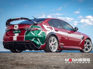 Alfa Romeo Giulia Quadrifoglio GTAm Conversion Kit by PariS'5 GaraGe - GTAm Widebody Rear Arch Set - Carbon Fiber